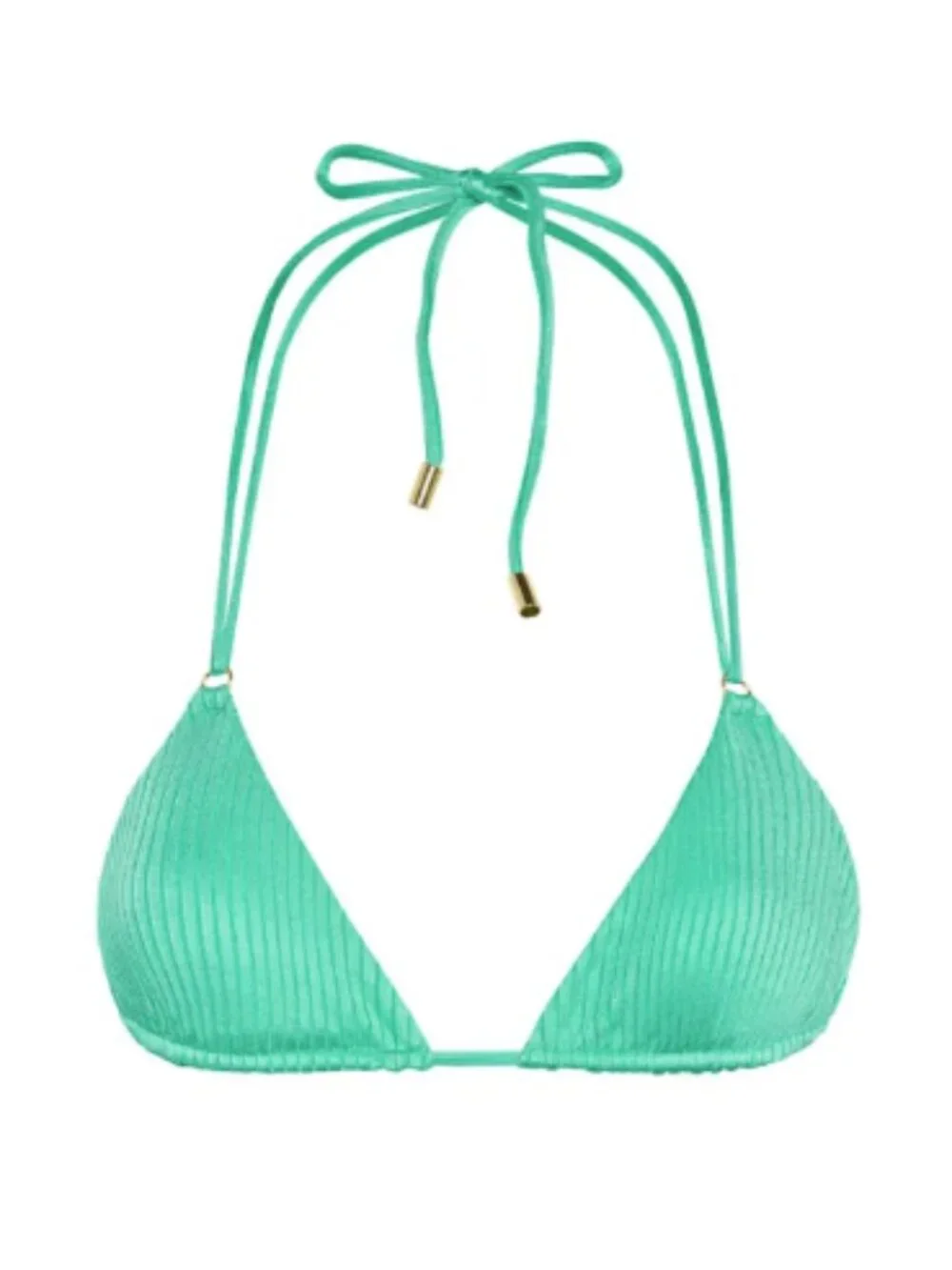 NWT Monday Swimwear Hanalei Top & Santorini Bottom in Turquoise Wide Rib